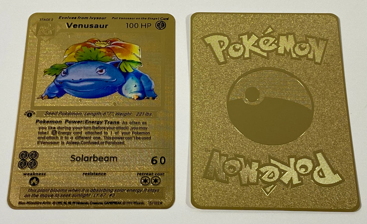 Pokemon Gold Metal Venusaur Card Radbadgergaming Pokemon Gold Metal Venusaur Card Radbadgergaming