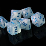Udixi Glitter Dice Arctic - 7-die Poly Set