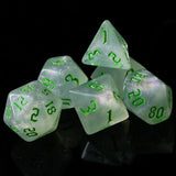 Udixi Glitter Dice Arctic - 7-die Poly Set