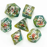 Udixi Demon Eye Dice - Yellow - 7-die Poly Set