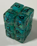 Udixi Frosted Mermaid Cyan-Blue D6 Brick