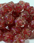 Udixi Pearl - Red Yellow D20